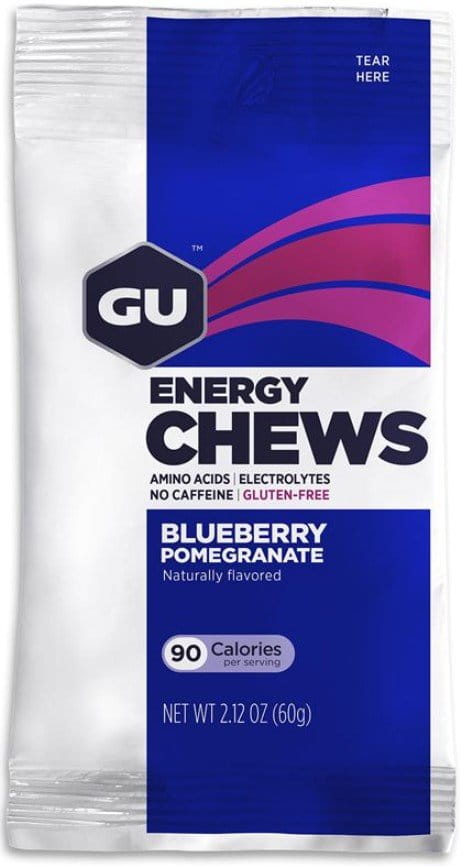 Gels énergétiques GU Energy Chews 60 g Blueberry Pomegr