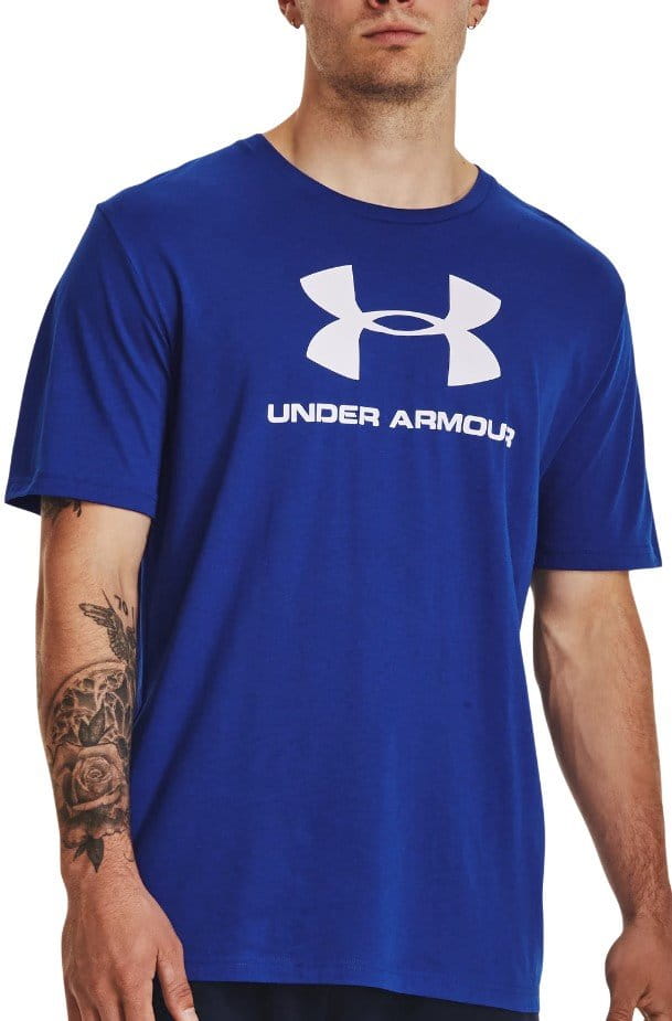 Тениска Under Armour UA M SPORTSTYLE LOGO SS-BLU
