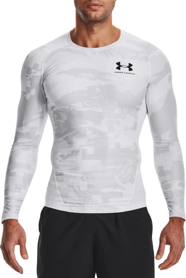 Тениска Under Armour UA HG IsoChill Comp Print LS-WHT