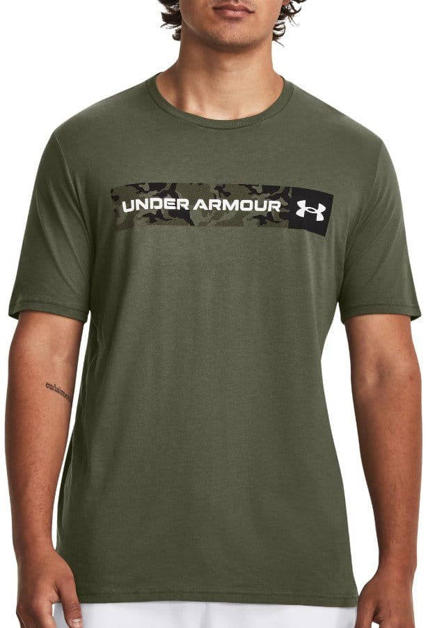 Тениска Under Armour UA CAMO CHEST STRIPE SS-GRN