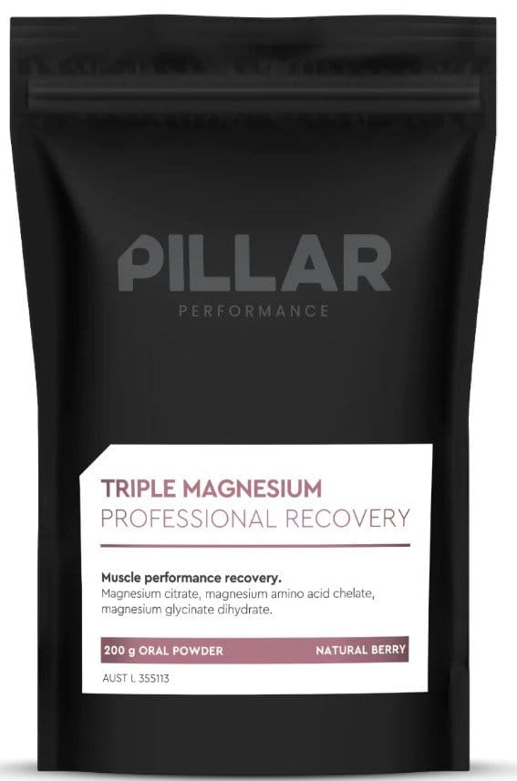 Vitamines et mineraux Pillar Performance Triple Magnesium Professional Recovery Powder Berry (200g) POUCH